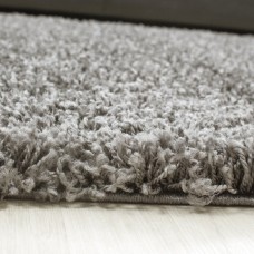 Carpetsale24 Hoogpolig Vloerkleed Grijs Effen Tapijt Shaggy Modern Woonkamer Tapijt Slaapkamer, Kinderkamer Trend Soft Fluffy Vloerkleed 120 x 170 cm