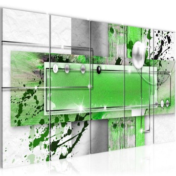 Canvas 5 luik schilderij abstract 1 220 x 80 cm 107855