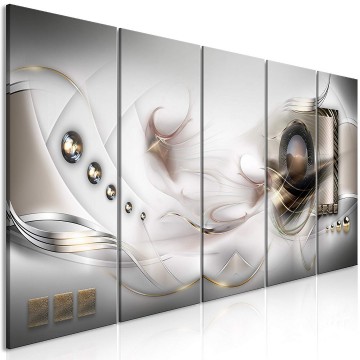 Canvas 5 luik schilderij abstract 1 240 x 90 cm a a 0351 b m