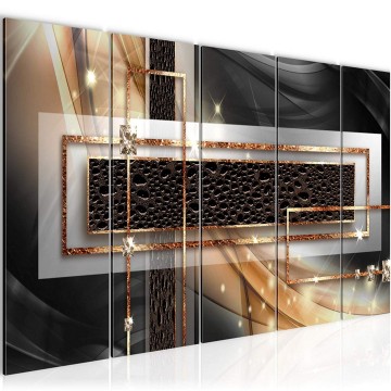 Canvas 5 luik schilderij abstract 10 220 x 80 cm 021155 ama