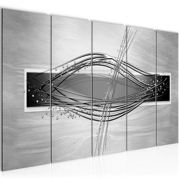 Canvas 5 luik schilderij abstract 100 220 x 80 cm 103055