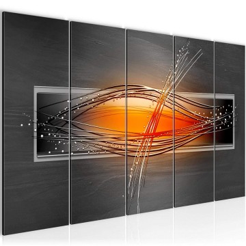 Canvas 5 luik schilderij abstract 102 220 x 80 cm 103355