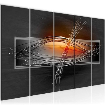 Canvas 5 luik schilderij abstract 103 220 x 80 cm 103355