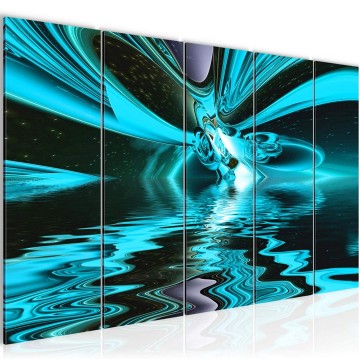 Canvas 5 luik schilderij abstract 108 220 x 80 cm 40065