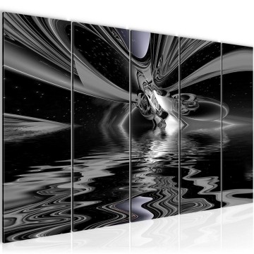 Canvas 5 luik schilderij abstract 109 220 x 80 cm 40065