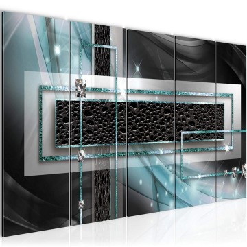 Canvas 5 luik schilderij abstract 11 220 x 80 cm 021155 ama