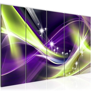 Canvas 5 luik schilderij abstract 111 220 x 80 cm 401255