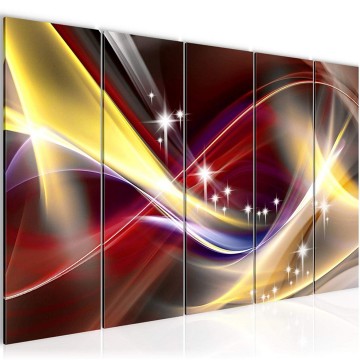 Canvas 5 luik schilderij abstract 112 220 x 80 cm 401255