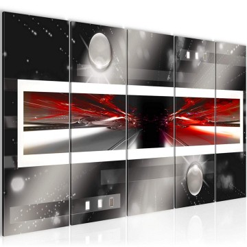 Canvas 5 luik schilderij abstract 113 220 x 80 cm 101955