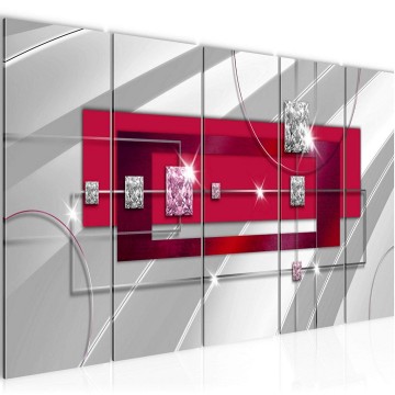 Canvas 5 luik schilderij abstract 13 220 x 80 cm 020555 ama