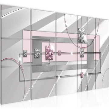 Canvas 5 luik schilderij abstract 15 220 x 80 cm 020555 ama