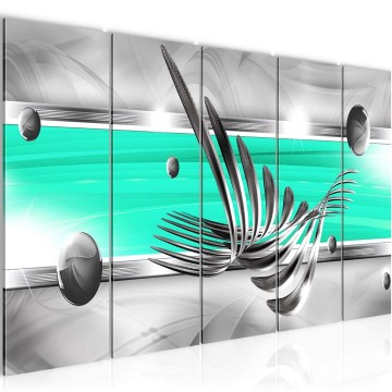 Canvas 5 luik schilderij abstract 17 220 x 80 cm 008555