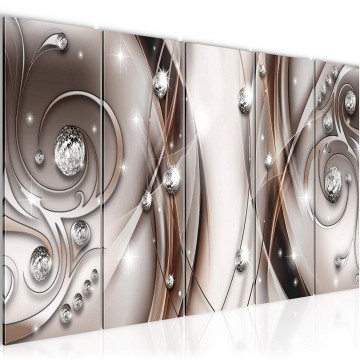 Canvas 5 luik schilderij abstract 19 220 x 80 cm 017955