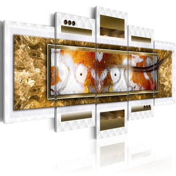 Canvas 5 luik schilderij abstract 2 240 x 112 cm 020101  175