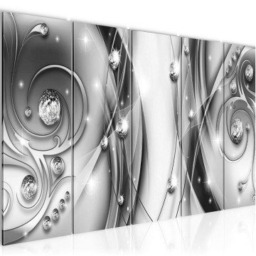 Canvas 5 luik schilderij abstract 21 220 x 80 cm 017955