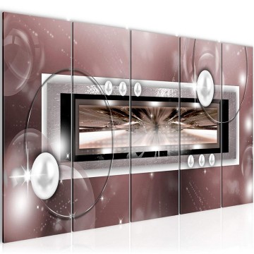 Canvas 5 luik schilderij abstract 22 220 x 80 cm 100655