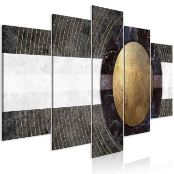 Canvas 5 luik schilderij abstract 240 x 112 cm a 1290 b m