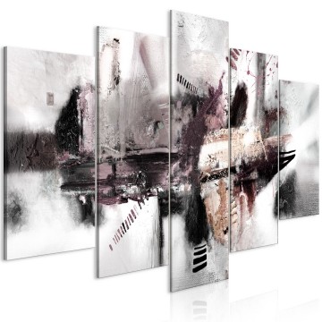 Canvas 5 luik schilderij abstract 240 x 112 cm a a 10205 b a