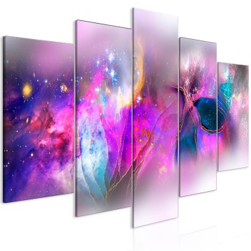 Canvas 5 luik schilderij abstract 240 x 112 cm a c 10062 b a