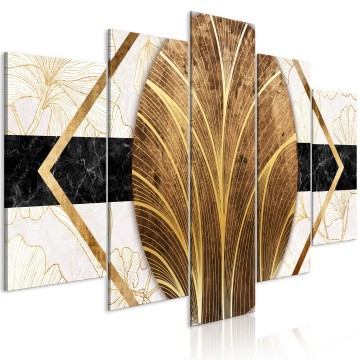 Canvas 5 luik schilderij abstract 240 x 112 cm b a 0761 b m