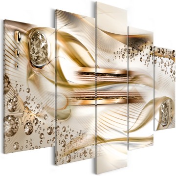 Canvas 5 luik schilderij abstract 25 240 x 112 cm ab 0083 bn