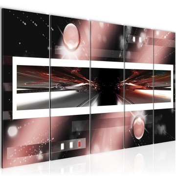 Canvas 5 luik schilderij abstract 26 220 x 80 cm 101855