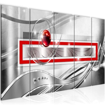 Canvas 5 luik schilderij abstract 28 220 x 80 cm 108255