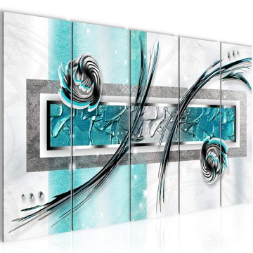 Canvas 5 luik schilderij abstract 34 220 x 80 cm 108155