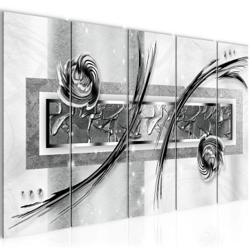 Canvas 5 luik schilderij abstract 35 220 x 80 cm 108155