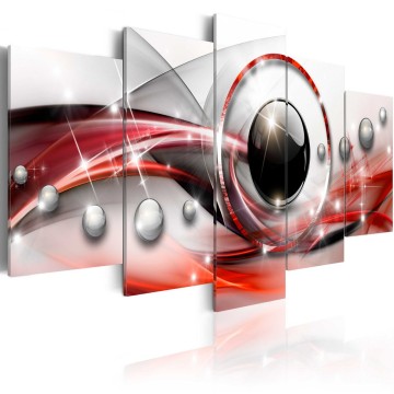 Canvas 5 luik schilderij abstract 35 240 x 112 cm aa 0197 bn