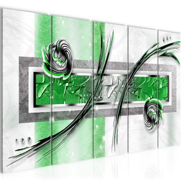 Canvas 5 luik schilderij abstract 36 220 x 80 cm 108155