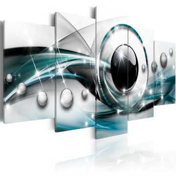 Canvas 5 luik schilderij abstract 37 240 x 112 cm aa 0197 bn