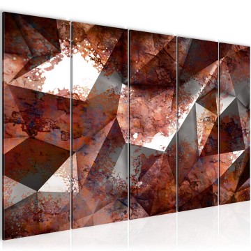 Canvas 5 luik schilderij abstract 3d 104 220 x 80 cm 506555