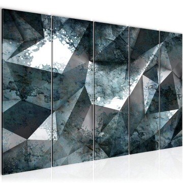 Canvas 5 luik schilderij abstract 3d 105 220 x 80 cm 506555