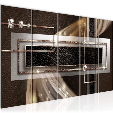 Canvas 5 luik schilderij abstract 4 220 x 80 cm 022055 ama