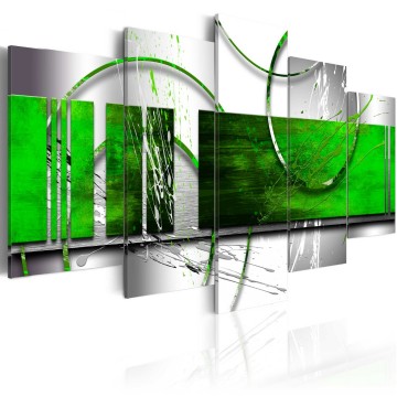 Canvas 5 luik schilderij abstract 40 240 x 112 cm aa 0019 bn