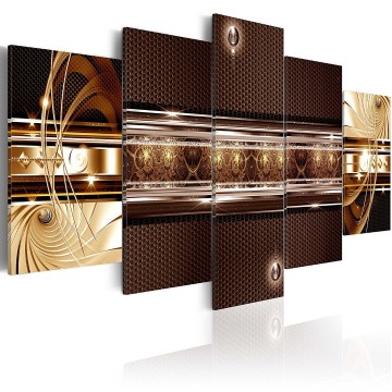 Canvas 5 luik schilderij abstract 5 240 x 112 cm 020101  208