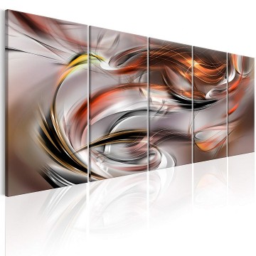 Canvas 5 luik schilderij abstract 5 240 x 90 cm a a 0306 b p 