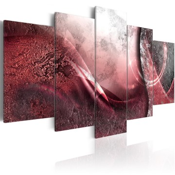 Canvas 5 luik schilderij abstract 50 240 x 112 cm a 0247 b n