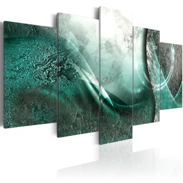 Canvas 5 luik schilderij abstract 51 240 x 112 cm a 0247 b n