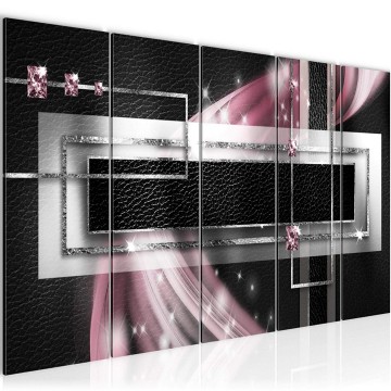 Canvas 5 luik schilderij abstract 6 220 x 80 cm 022055 ama