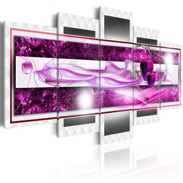 Canvas 5 luik schilderij abstract 63 240 x 112 cm 020101 178