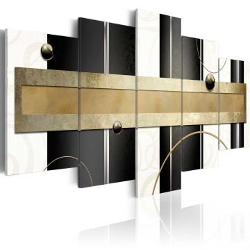 Canvas 5 luik schilderij abstract 67 240 x 112 cm aa 0048 bm