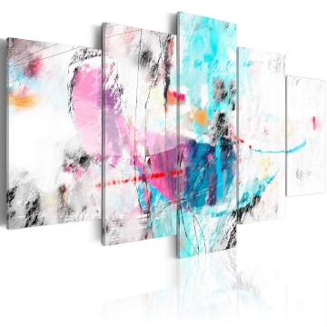 Canvas 5 luik schilderij abstract 68 240 x 112 cm 0101 84