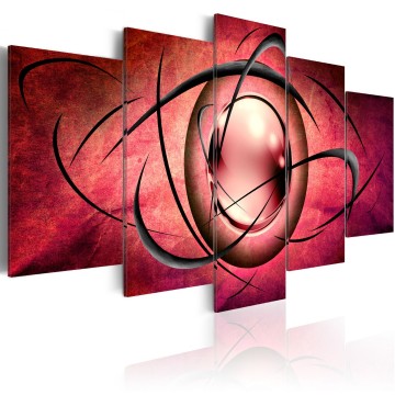 Canvas 5 luik schilderij abstract 86 240 x 112 cm 020101 243