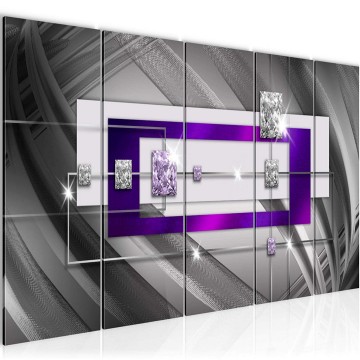 Canvas 5 luik schilderij abstract 9 220 x 80 cm 020955 ama