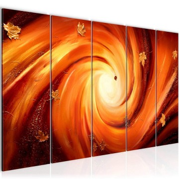 Canvas 5 luik schilderij abstract aarde 4 220 x 80 cm 101055