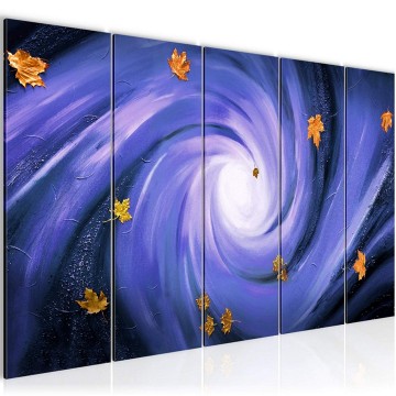 Canvas 5 luik schilderij abstract aarde 5 220 x 80 cm 101055