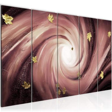 Canvas 5 luik schilderij abstract aarde 6 220 x 80 cm 101055