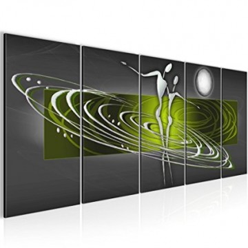 Canvas 5 luik schilderij abstract dance4 220 x 80 cm 301255